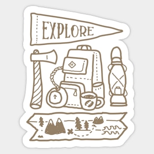 Explore Sticker